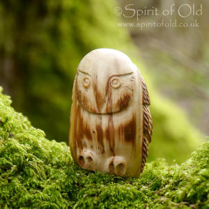 Rowan Owl amulet