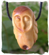 Yew and mugwort owl dream pendant