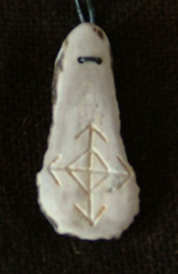 Antler Warrior's Bindrune pendant