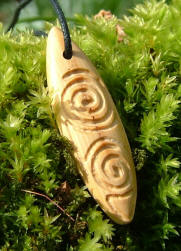 Ancestral Yew Spiral pendant