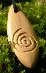 Ancestral Yew Spiral pendant