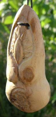 Mistletoe Sun Goddess pendant