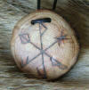 Oak healing rune pendant