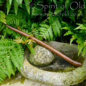 Simple Irish bog yew wand