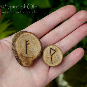 Oak Elder Futhark rune set