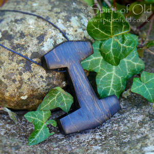 Avalonian bog oak Thor's Hammer pendant