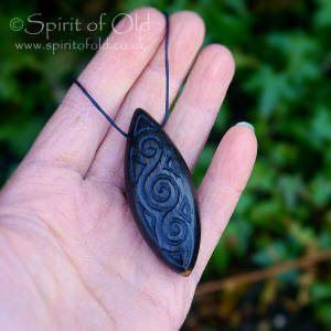 Irish Triple Spiral amulet