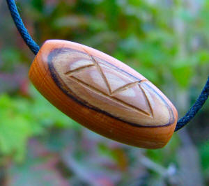 Yew bead for psychic ability