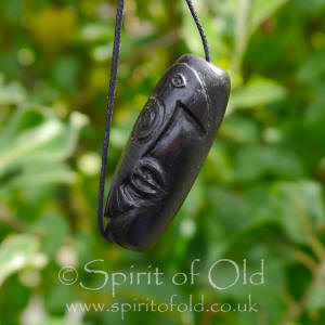 Iceni bog oak Stylised Raven bead