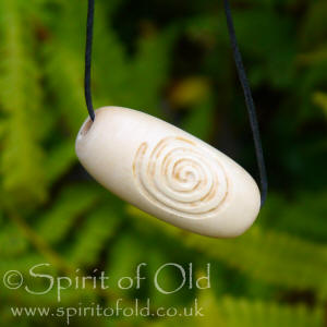 Stonehenge Hazel spiral bead