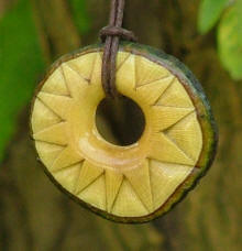 Mistletoe Sunwheel pendant 