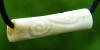 Petite Hare bone spiral bead