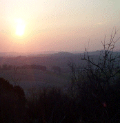 Sunset at Woolbury Ring