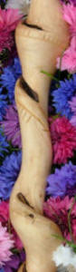 Twisted Willow Ogham wand